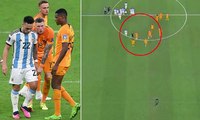 New footage shows how four desperate Holland stars tried to intimidate Argentina penalty taker Lauta