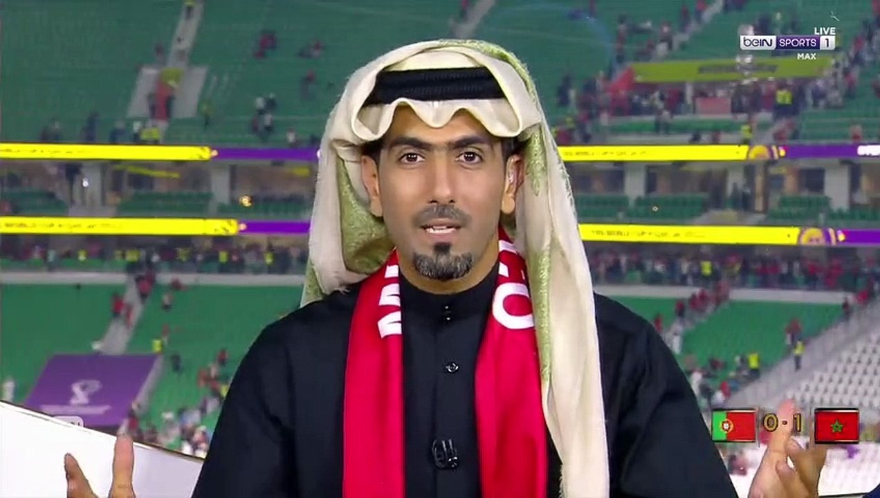 أمير قطر يحتفل بفوز المغرب على البرتغال في كأس العالم 2022