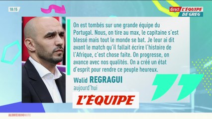 Regragui : «On a créé un état d'esprit pour rendre ce peuple heureux» - Foot - CM 2022 - Maroc