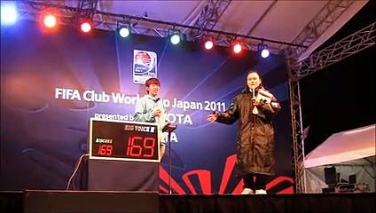 Japoneses se esquentam com campeonato de grito