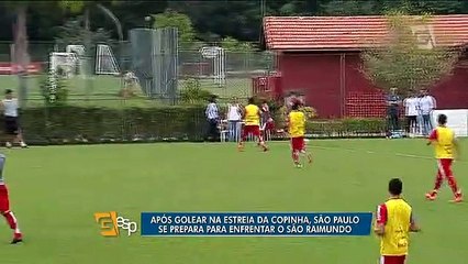 Jovens do São Paulo já pensam na partida contra o São Raimundo