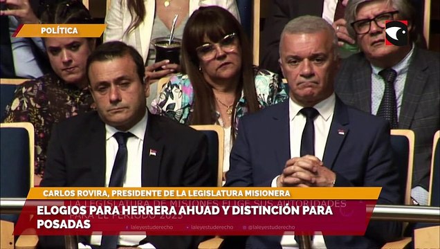 Elogios para Herrera Ahuad y distinción para Posadas