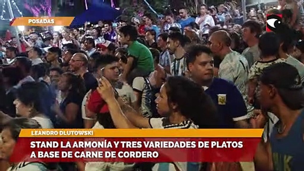 Stand la armonía y tres variedades de platos a base de carne de cordero