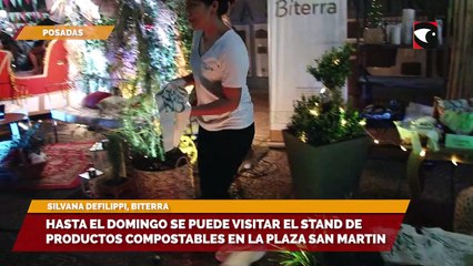 Hasta el domingo se puede visitar el stand de productos compostables en la plaza san martin