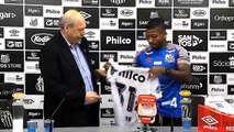 Apresentação do atacante Marinho no Santos