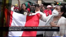 teleSUR Noticias 15:30 10-12: Anuncian paro nacional indefinido en Perú