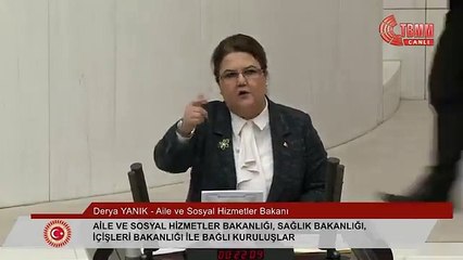 CHP'li vekiller, Bakan Yanık TBMM'de konuştuğu sırada pankart açtı