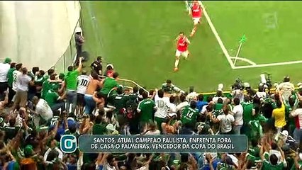 Palmeiras e Santos se reencontram após decisão da Copa do Brasil