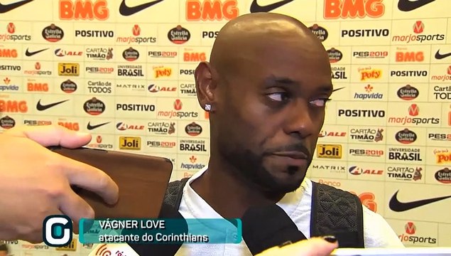 Vagner Love fala sobre o empate do Timão diante do Grêmio