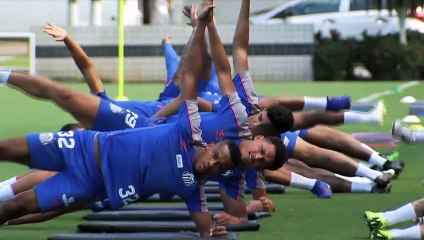 Imagens do treino do Santos desta segunda-feira