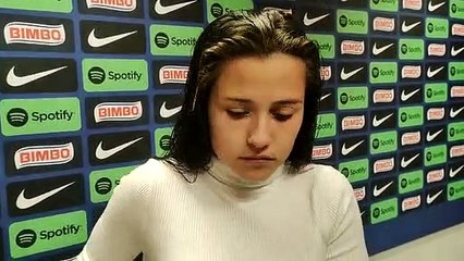 Clàudia Pina quita hierro a la derrota del Barça femenino contra el Bayern