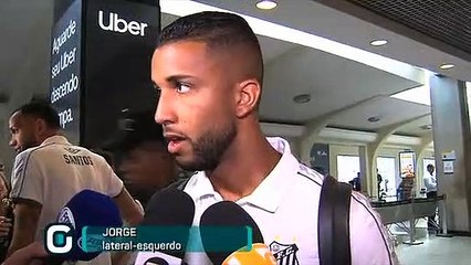 Download Video: Veja cono foi o desembarque da delegação do Santos em Congonhas