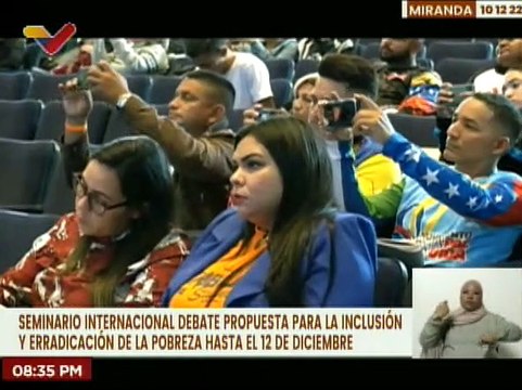 Seminario internacional para la prosperidad del pueblo venezolano busca erradicar la pobreza extrema
