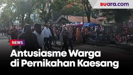 Antusiasme Warga Sambut Pesta Pernikahan Kaesang Erina Hari Ini