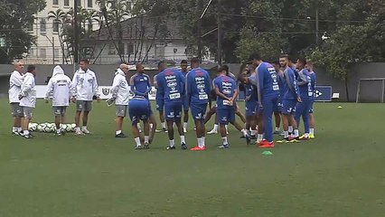 Imagens do treino do Santos desta terça-feira