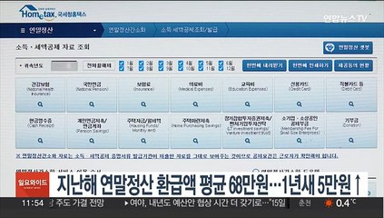 Скачать видео: 지난해 근로소득 연말정산 환급액 평균 68만원…1년새 5만원↑