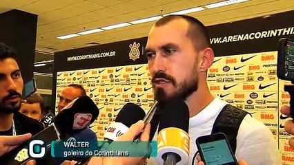 Walter  fala do desejo em continuar no Corinthians