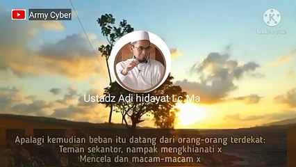 Ceramah pendek Renungan 1 menit Ketika Lelah  Ustadz Adi hidayat_480p