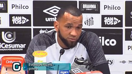 Confira entrevista do goleiro santista Éverson