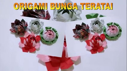 ORIGAMI : "HOW TO MAKE A BEAUTIFUL ORIGAMI LOTUS FLOWER"