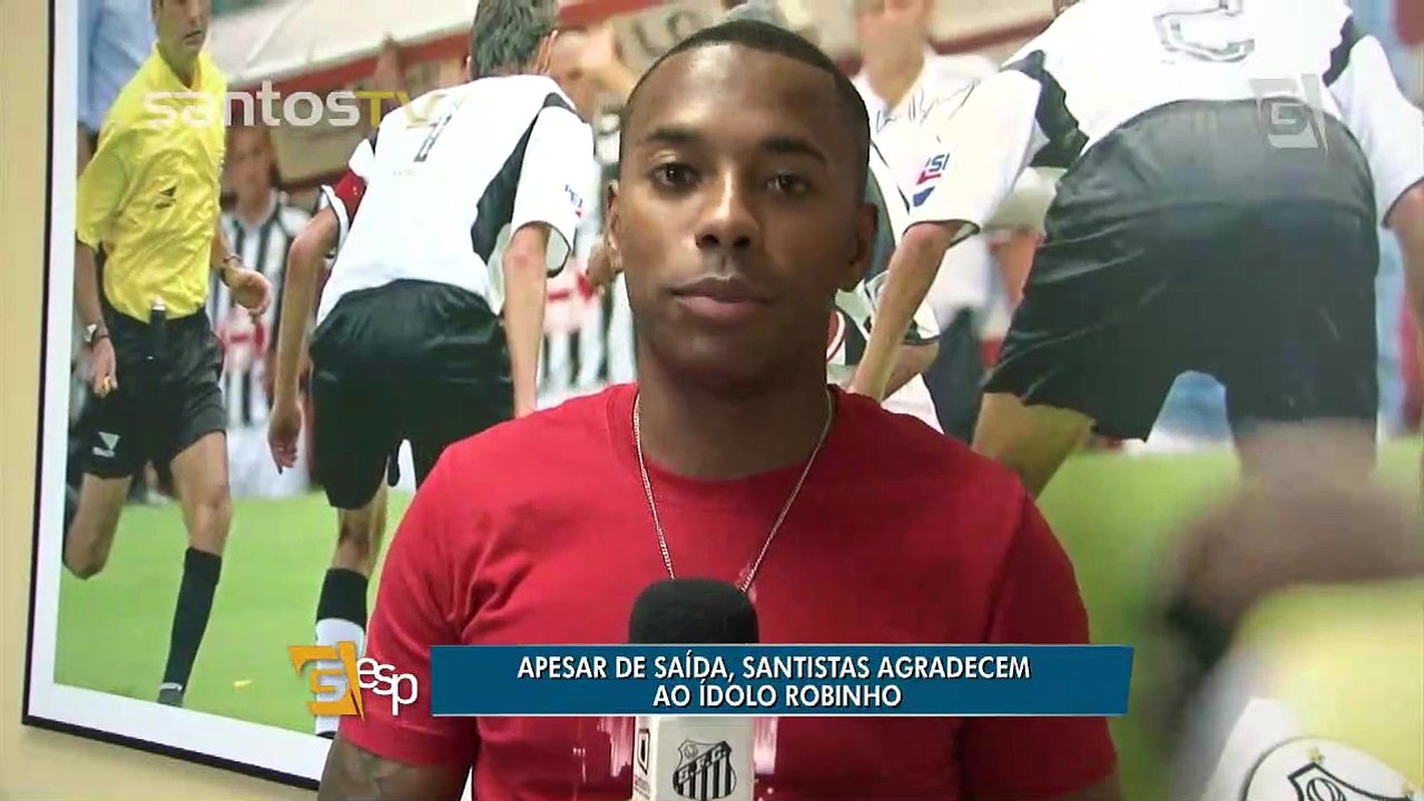 Saída de Robinho é assunto principal no Santos