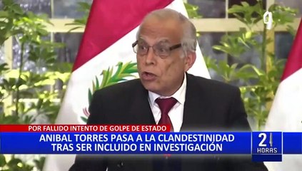 Aníbal Torres: "La Fiscal de la Nación me ha denunciado, ante esto paso a la clandestinidad"