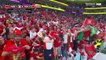 Morocco celebrates after defeating Cristiano Ronaldo, Portugal 1-0 in the 2022 FIFA World Cup