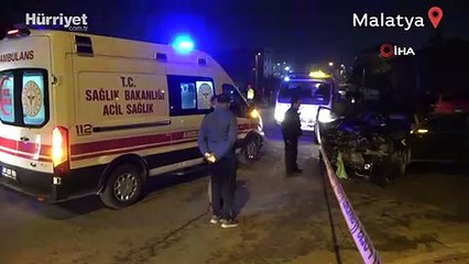 Malatya’da işçileri taşıyan servis otobüsü ile otomobil çarpıştı: 13 yaralı