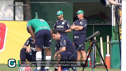 Borja se machuca durante treino do Palmeiras