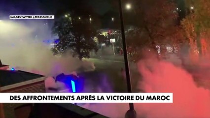 Des affrontements après la victoire du Maroc