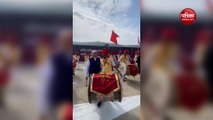 प्रधानमंत्री मोदी ने नागपुर में बजाया ढोल, देखें वीडियो