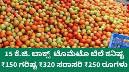 ಏರಿಕೆಯಾಯ್ತು ಟೊಮೇಟೊ ಬೆಲೆ, ಇಂದಿನ ಧಾರಣೆ ಎಷ್ಟು ಗೊತ್ತಾ?
