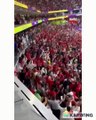 موقف كوميدي لـ تامر حسني في مباراة المغرب وهكذا احتفل مع بسمة بوسيل