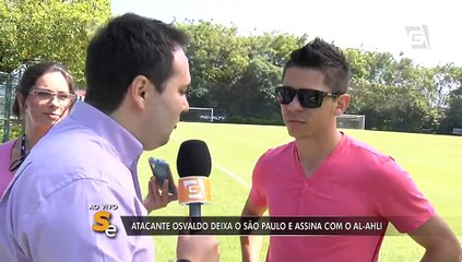 Osvaldo se despede do São Paulo