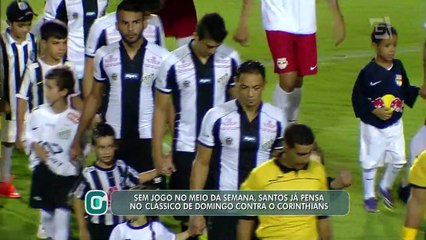 Santos se prepara para clássico deste final de semana contra o Corinthians
