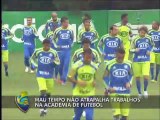 Mau tempo não atrapalha trabalhos nos treinos do Palmeiras