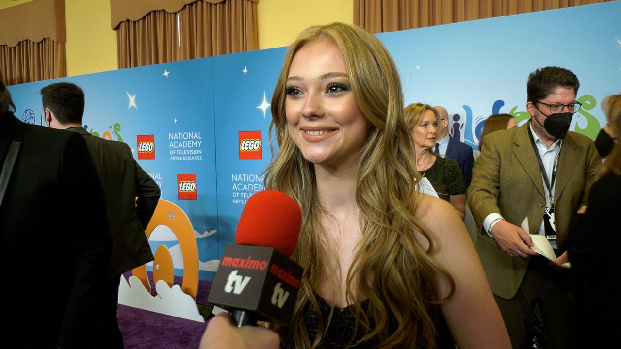 Sophie Grace Interview "First Annual Children's & Family Creative Arts Emmys" Purple Carpet in LA