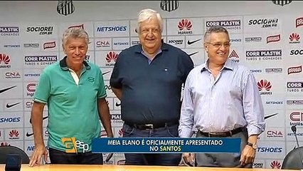 Elano é apresentado no Santos