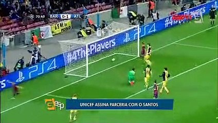 Santos anuncia parceria com Unicef