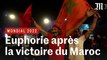 Scènes de liesse après la qualification du Maroc en demi-finales du Mondial