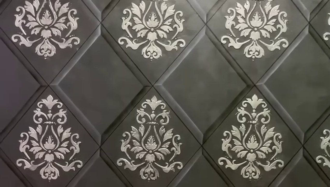 إبتكار جديد بديل لورق الجدران والبلاطات المجسمة3D(عالم الالوان والديكور)