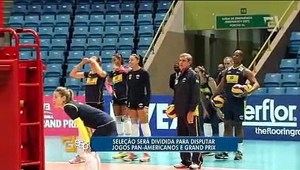 Seleção feminina de vôlei será dividida para a disputa do Pan e do Grand Prix