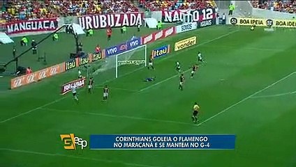 Corinthians goleia o Flamengo no Maracanã e se mantém no G-4