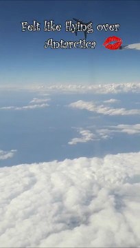 Airplane Birds Eye View | Felt like flying over Antarctica!
