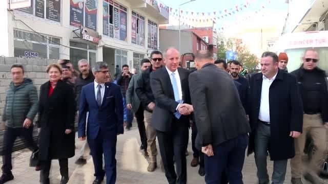 Memleket Partisi Genel Başkanı İnce, esnafı ziyaret etti