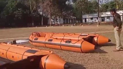 सीधी: एसडीआरएफ की टीम को मिली नई बोट, रेस्क्यू में होगी आसानी