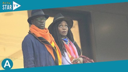 Angleterre-France : Lilian Thuram et sa femme Kareen Guiock, spectateurs discrets au Qatar