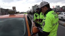 Ruhsatı olmadığı için ceza yiyen taksi şoföründen gazeteciye tepki
