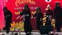 شاهد: فلسطينيون يحتفلون بإضاءة شجرة عيد الميلاد في غزة