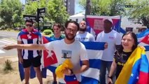 Cubanos de distintas partes del mundo exigen la libertad de la isla en el día de los Derechos Humanos